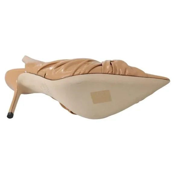 Jimmy Choo Caramel Brown Leather Annabell 85 Pumps - Picture 6 of 6